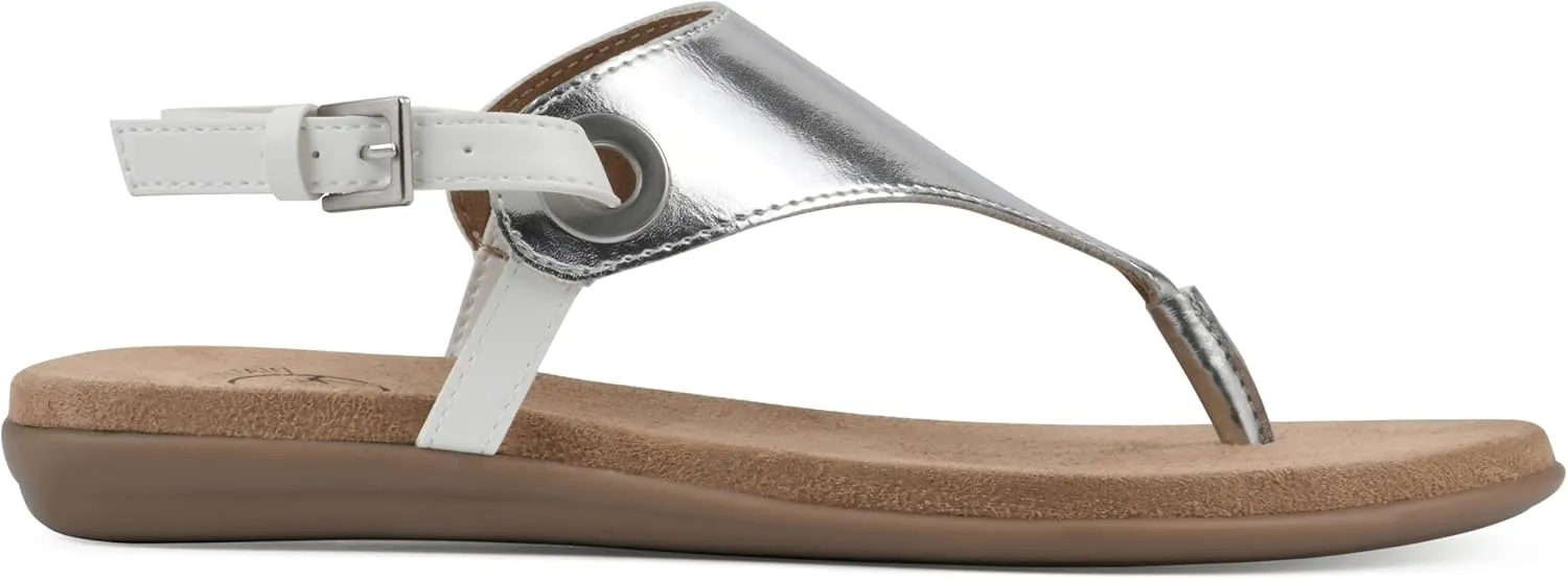 WHITE MOUNTAIN Women's London Flat Sandal