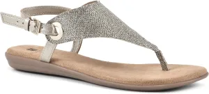 WHITE MOUNTAIN Women's London Flat Sandal
