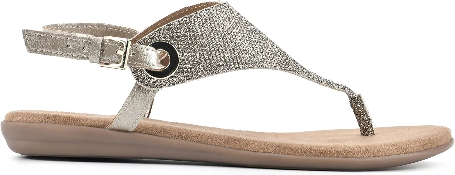 WHITE MOUNTAIN Women's London Flat Sandal