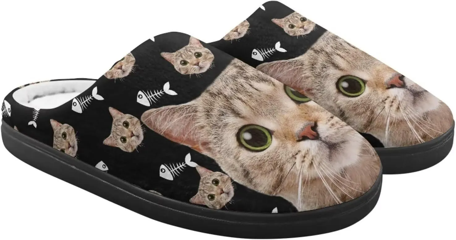 Winter Fuzzy Slippers for Kids, Soft Comfy House Slippers for Bedroom, Closed Toe Anti-Skid Scuff Slippers