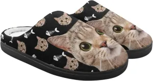 Winter Fuzzy Slippers for Kids, Soft Comfy House Slippers for Bedroom, Closed Toe Anti-Skid Scuff Slippers