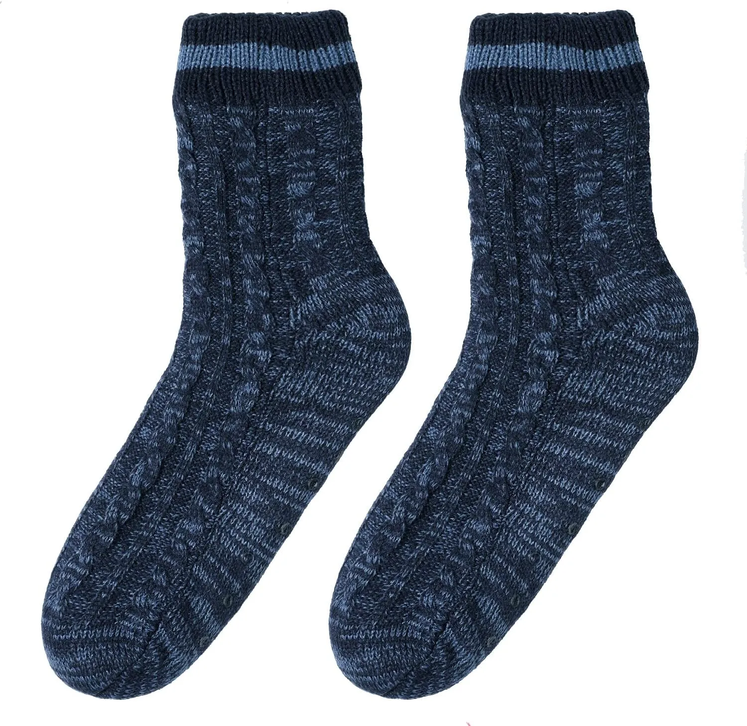 Winter Mens Fluffy Warm Fleece Lining Slipper Socks Sleeping Socks Christmas Socks
