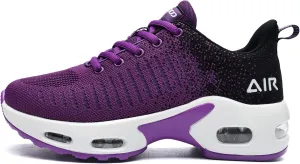 Women's Athletic Tennis Running Sneakers Lightweight Sport Gym Jogging Breathable Fashion Walking Shoes(US 5.5-10)