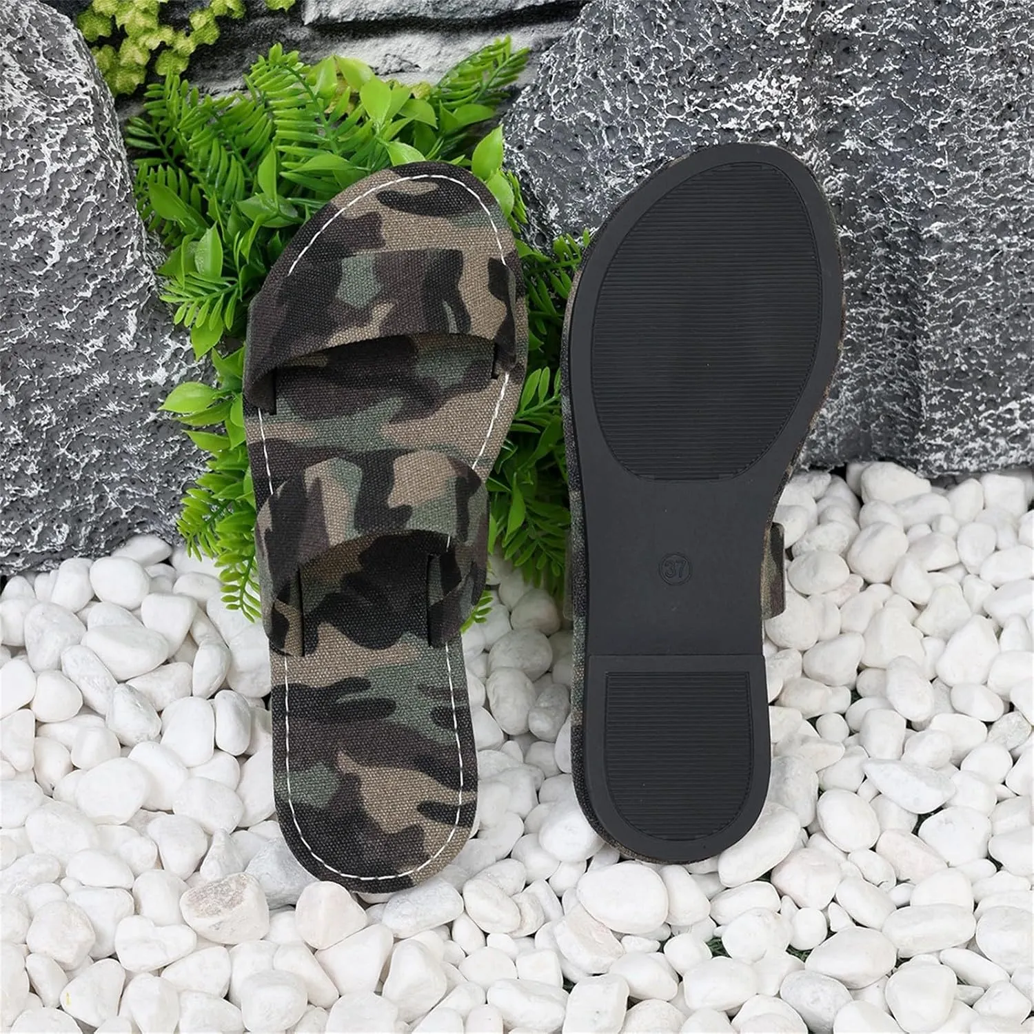 Women'S Beach Sandals Hollow Casual Fashion Slippers Flat Shoes Retro Lightweight Sandals for Summer