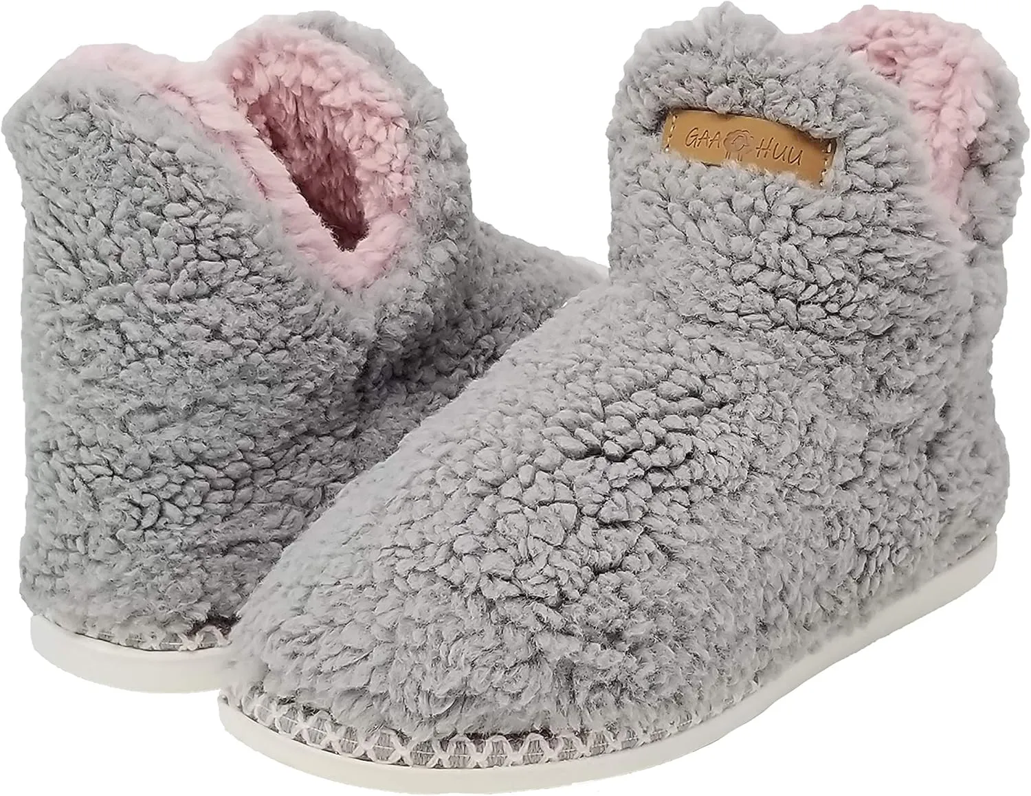 Womens Berber Slipper boot with memory foam