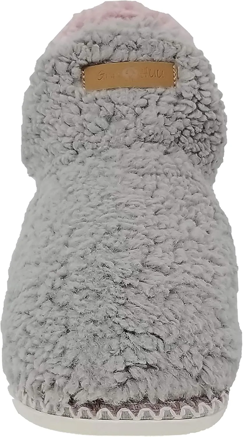 Womens Berber Slipper boot with memory foam