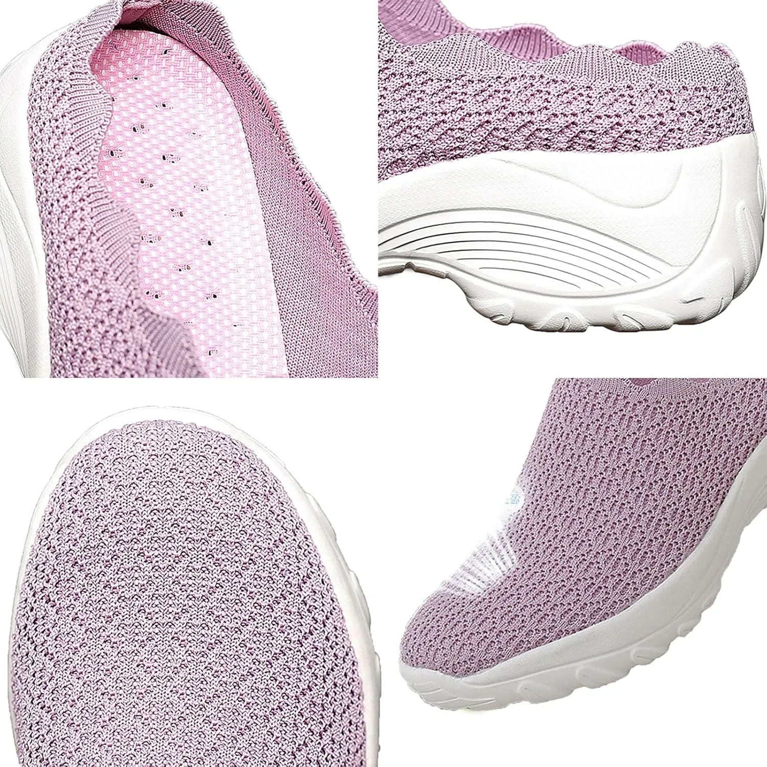 Women's Breathable Walking Mules Shoes - Lightweight Garden Clogs Casual Mesh Sneakers Open Back Slip-on House Shoes