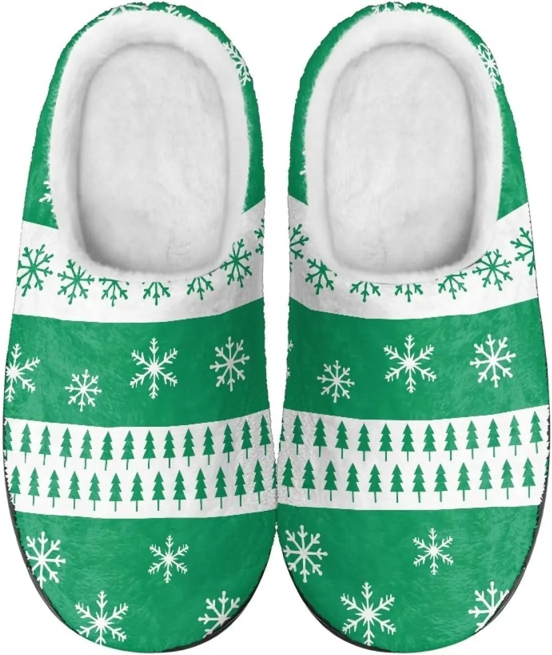 Women's Cotton Slipper Winter Warm Cozy Furry Fuzzy Home Slipper Non-Slip Outdoor Bedroom Slipper for Girls US 3-13