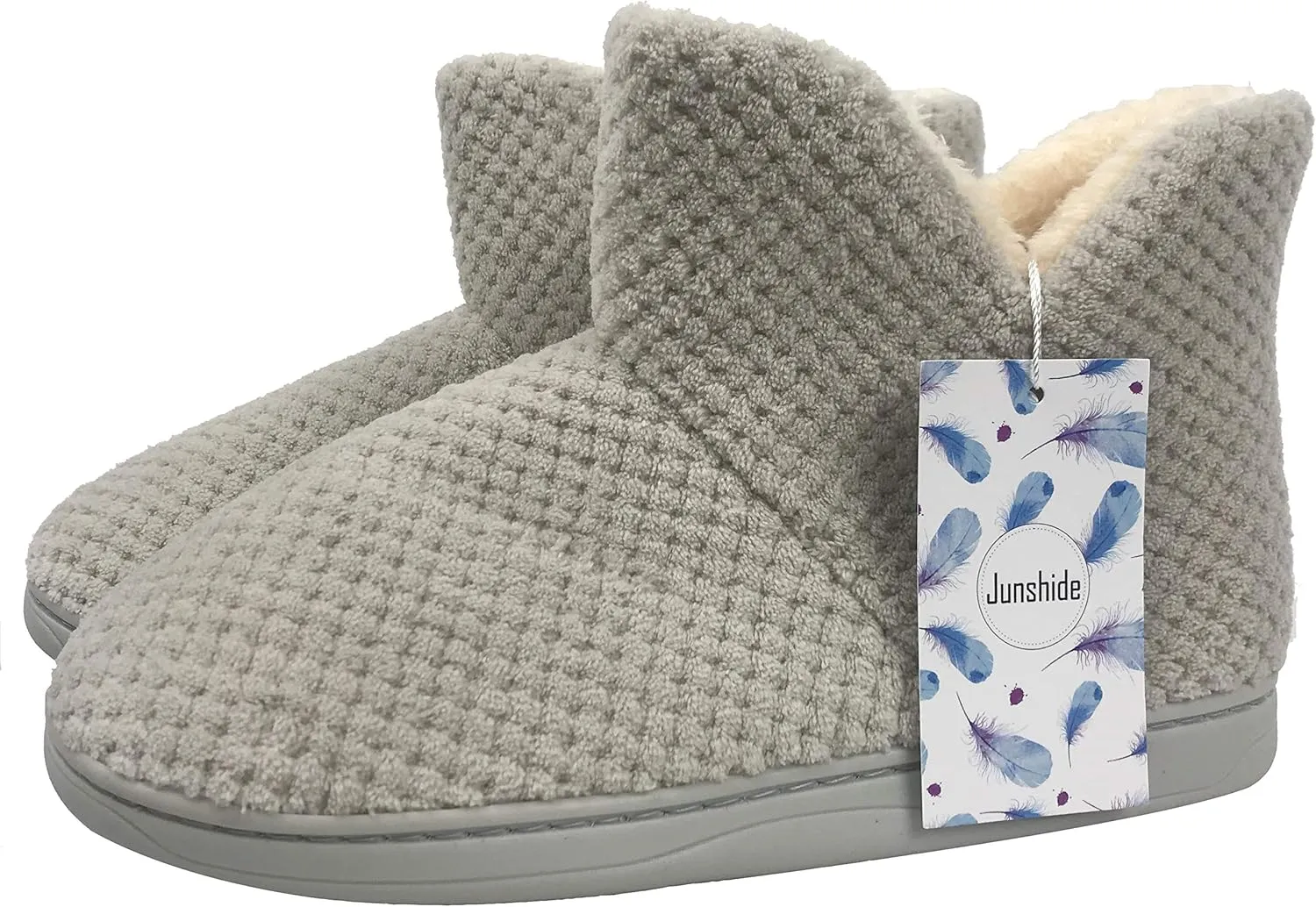 Women's Cozy Bootie Slippers Fuzzy Outdoor Indoor House Slippers