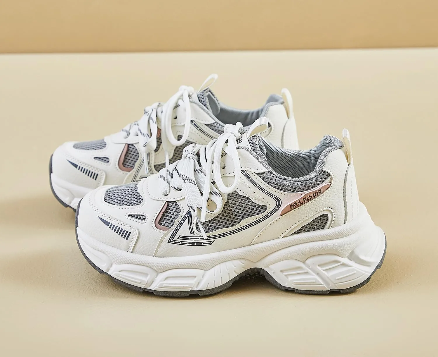 Women's Fashion Platform Sneakers Y2K Comfort Lightweight Breathable Walking Shoes Casual Sport Work Workout