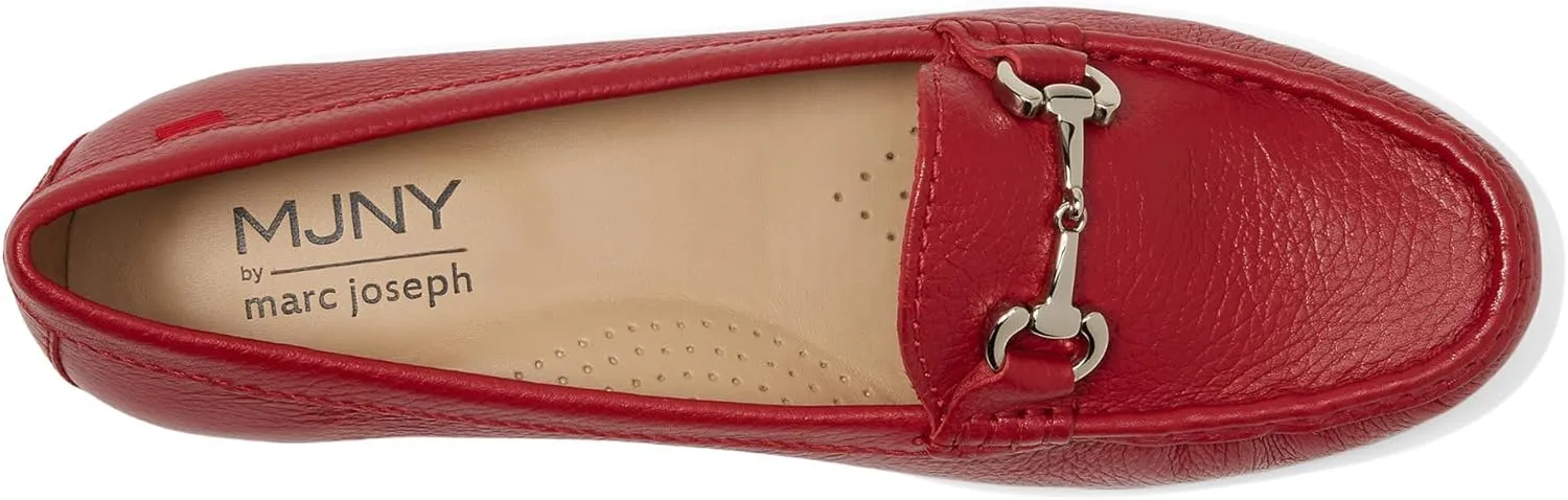 Women's Genuine Leather Slip on Buckle Loafer