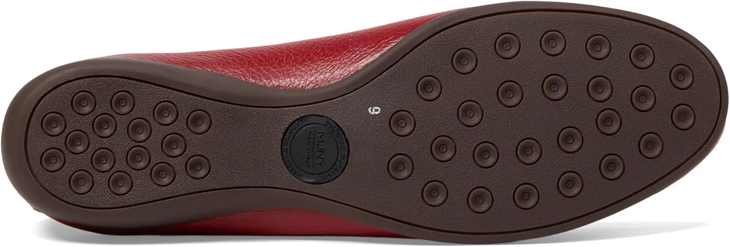 Women's Genuine Leather Slip on Buckle Loafer