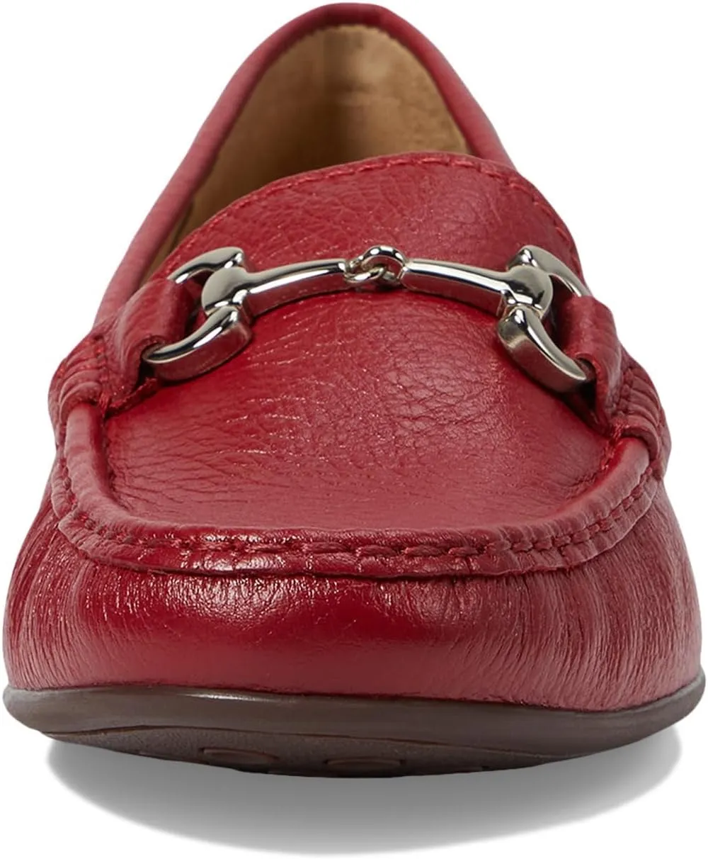 Women's Genuine Leather Slip on Buckle Loafer