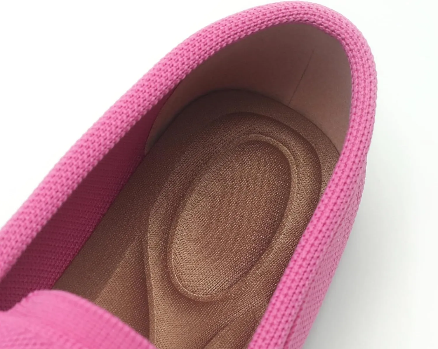 Women's Lightweight Knitted Loafers Casual Flat Shoes Comfortable Boat Shoes Flat Bottomed Breathable Shoes