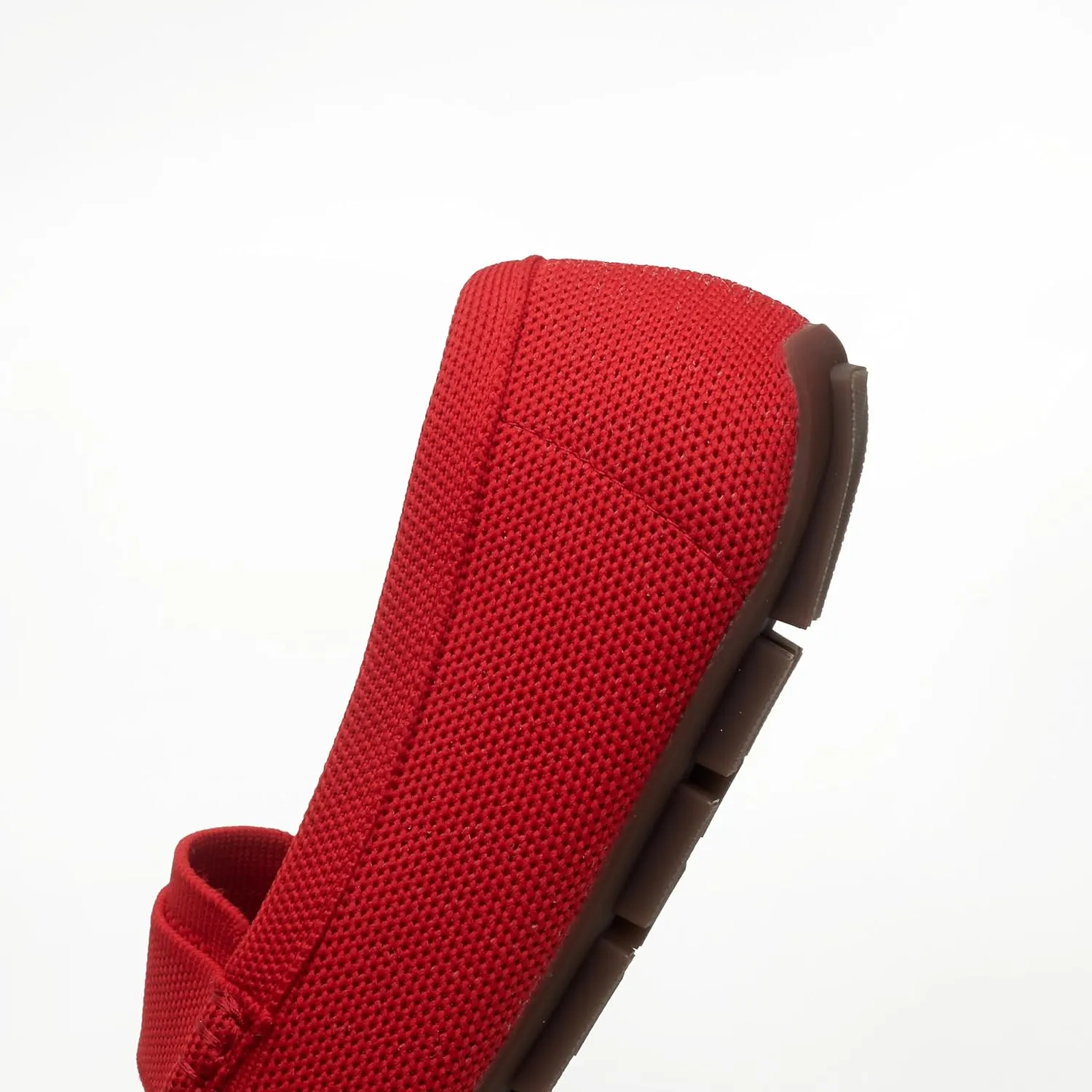 Women's Lightweight Knitted Loafers Casual Flat Shoes Comfortable Boat Shoes Flat Bottomed Breathable Shoes