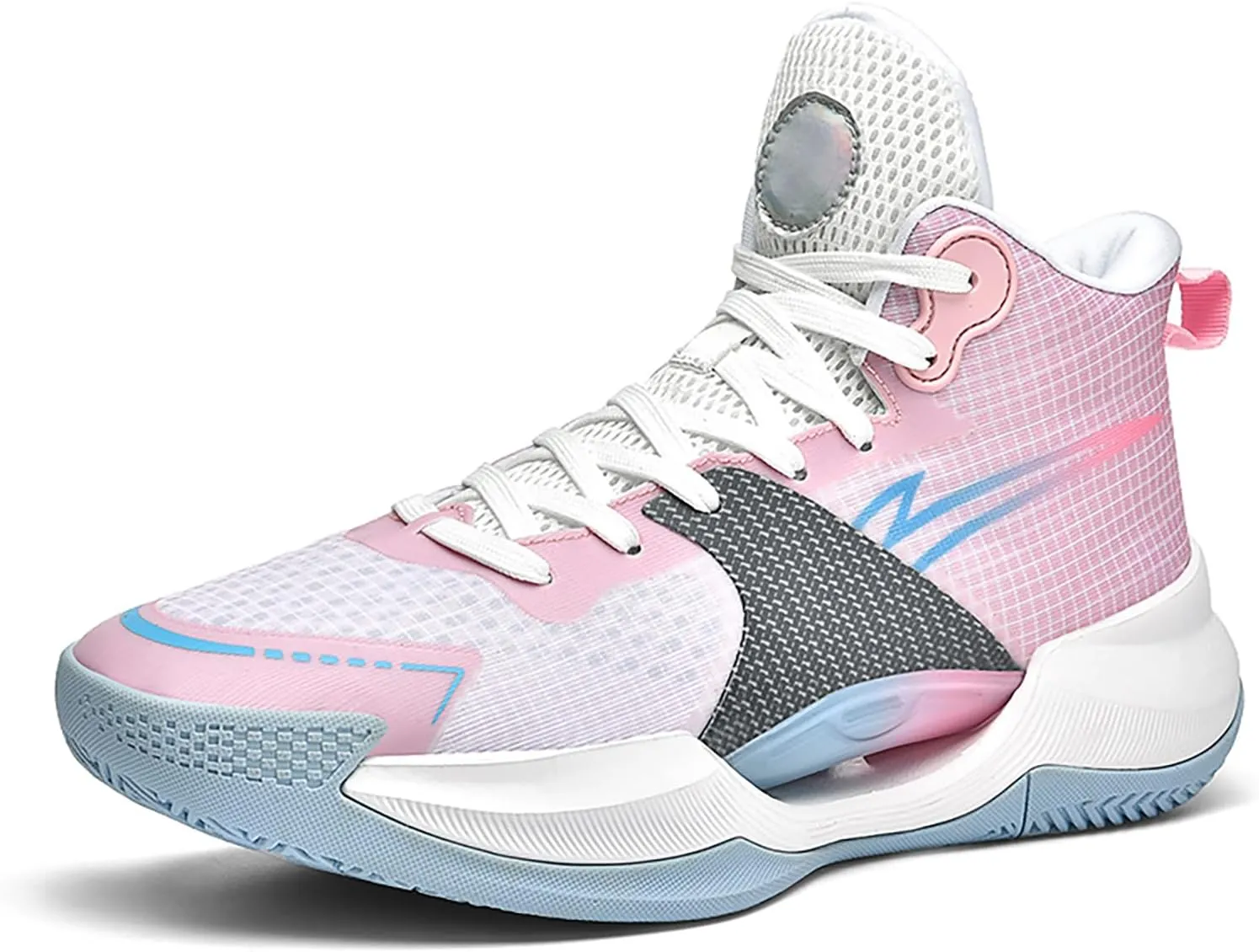 Womens Mens Basketball Shoes Fashion Athletic Sneakers Breathable Leightweight Non Slip High Top Outdoor Sport Shoe