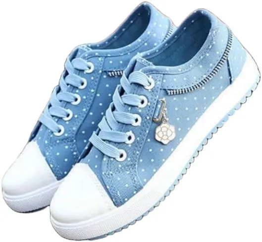 Women's Mesh Flat Sneakers, Casual Round Toe Lace Up Low Top Shoes, Versatile Flat Shoes