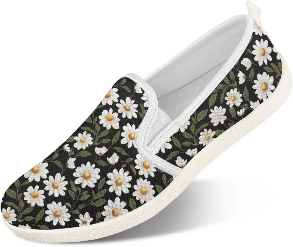 Women's Mesh Flats Shoes Breathable Slip On Casual Travel Walking Shoes Comfortable Non Slip Work Driving Flat Shoes US 6-11
