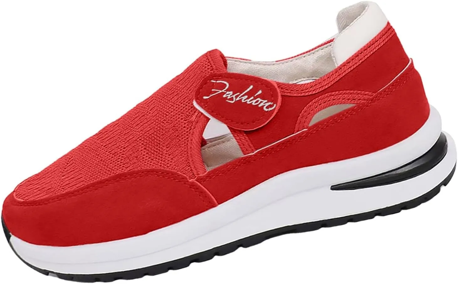 Women's Orthopedic Shoes, Casual Breathable Mesh Flat Sneakers, Low Cut Slip On Casual Summer Fashion Platform Walking Shoes