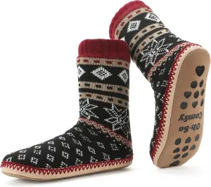 Women's Slipper Socks, Warm Fuzzy House Boots, Winter Fluffy Indoor Shoes, Cozy Christmas Gifts Unique