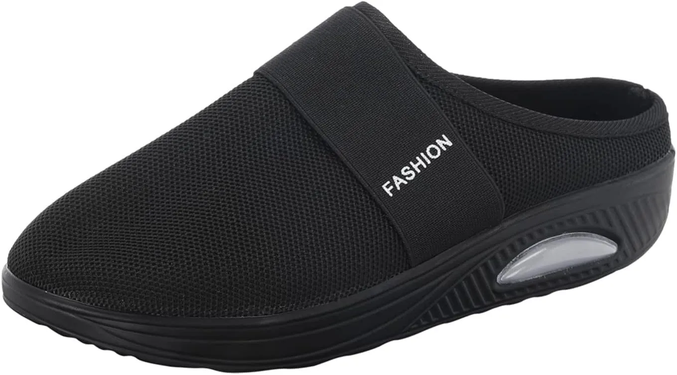 Women's Walking Shoes Orthotic Walking Sneakers Wide Width Non-Slip Sneakers Adjustable Breathable Platform Mesh Sandals