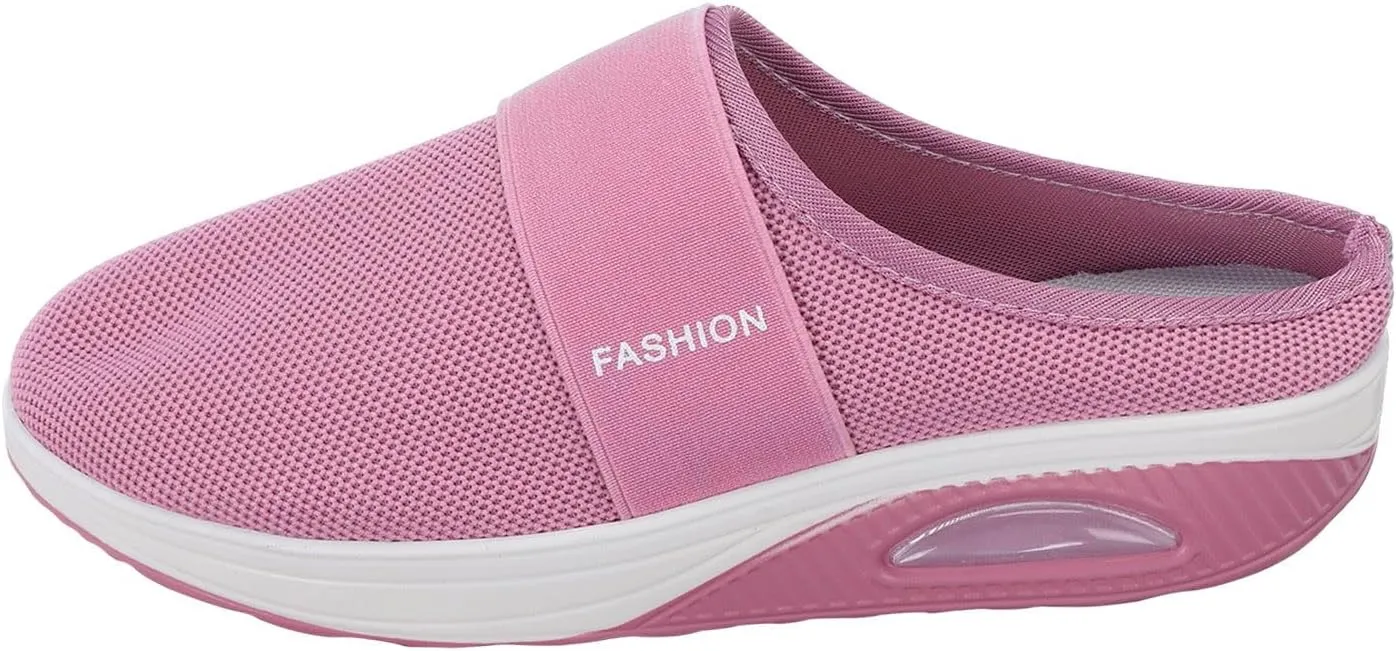 Women's Walking Shoes Orthotic Walking Sneakers Wide Width Non-Slip Sneakers Adjustable Breathable Platform Mesh Sandals