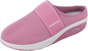 Women's Walking Shoes Orthotic Walking Sneakers Wide Width Non-Slip Sneakers Adjustable Breathable Platform Mesh Sandals