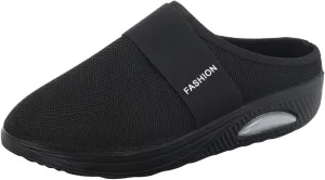 Women's Walking Shoes Orthotic Walking Sneakers Wide Width Non-Slip Sneakers Adjustable Breathable Platform Mesh Sandals