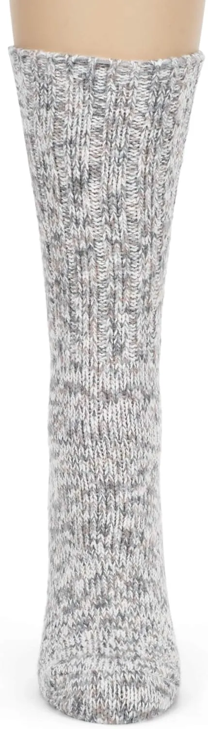 World's Softest Weekend Collection Women's One Size Polyester Ragg Crew Socks