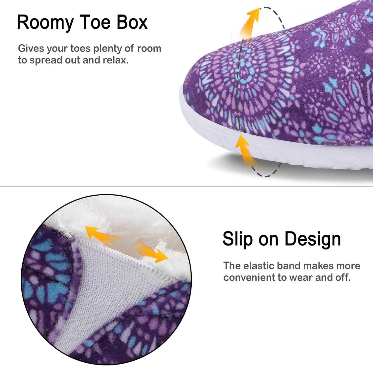 XIHALOOK Womens Mens Fuzzy Slippers Lightweight Closed Back House Shoes Slip on for Indoor Outdoor