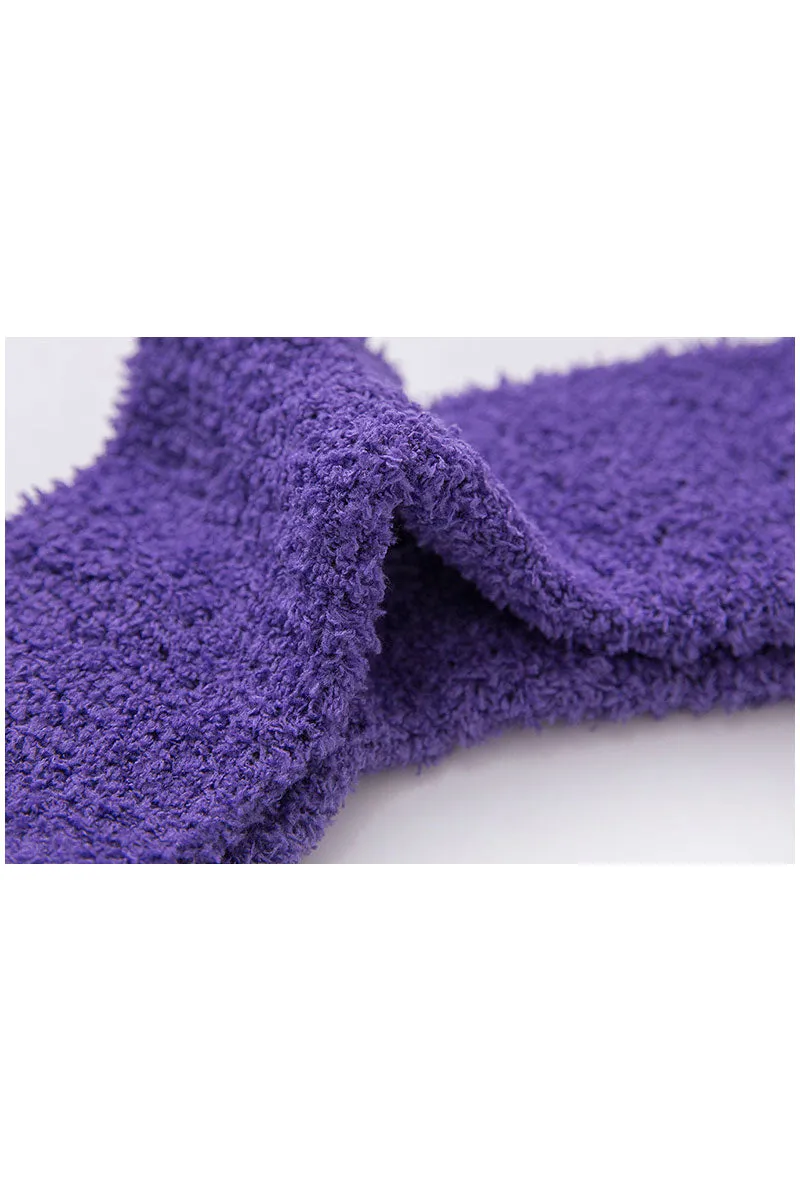 XJ0478 Fuzzy Crew Socks