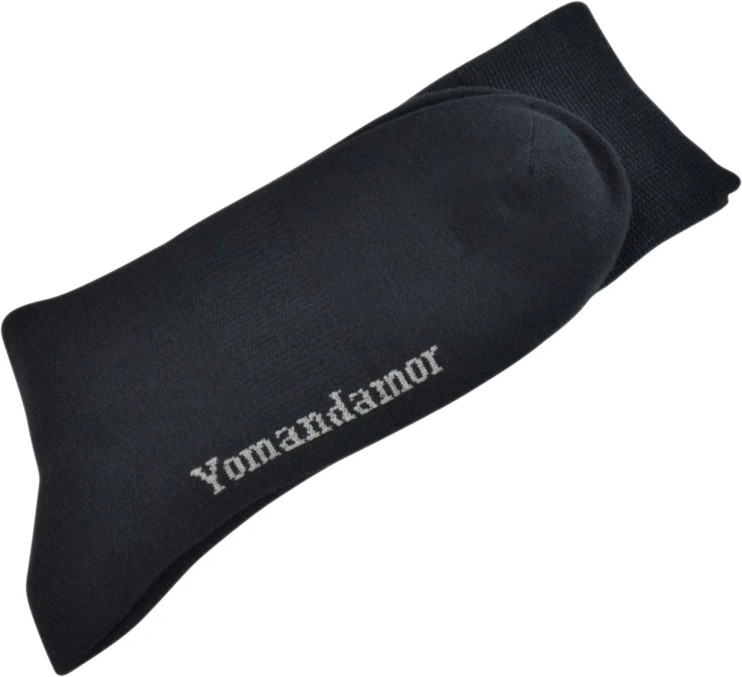 Yomandamor 5 Pairs Men's Crew Dress Socks with Arch Support and Seamless Toe
