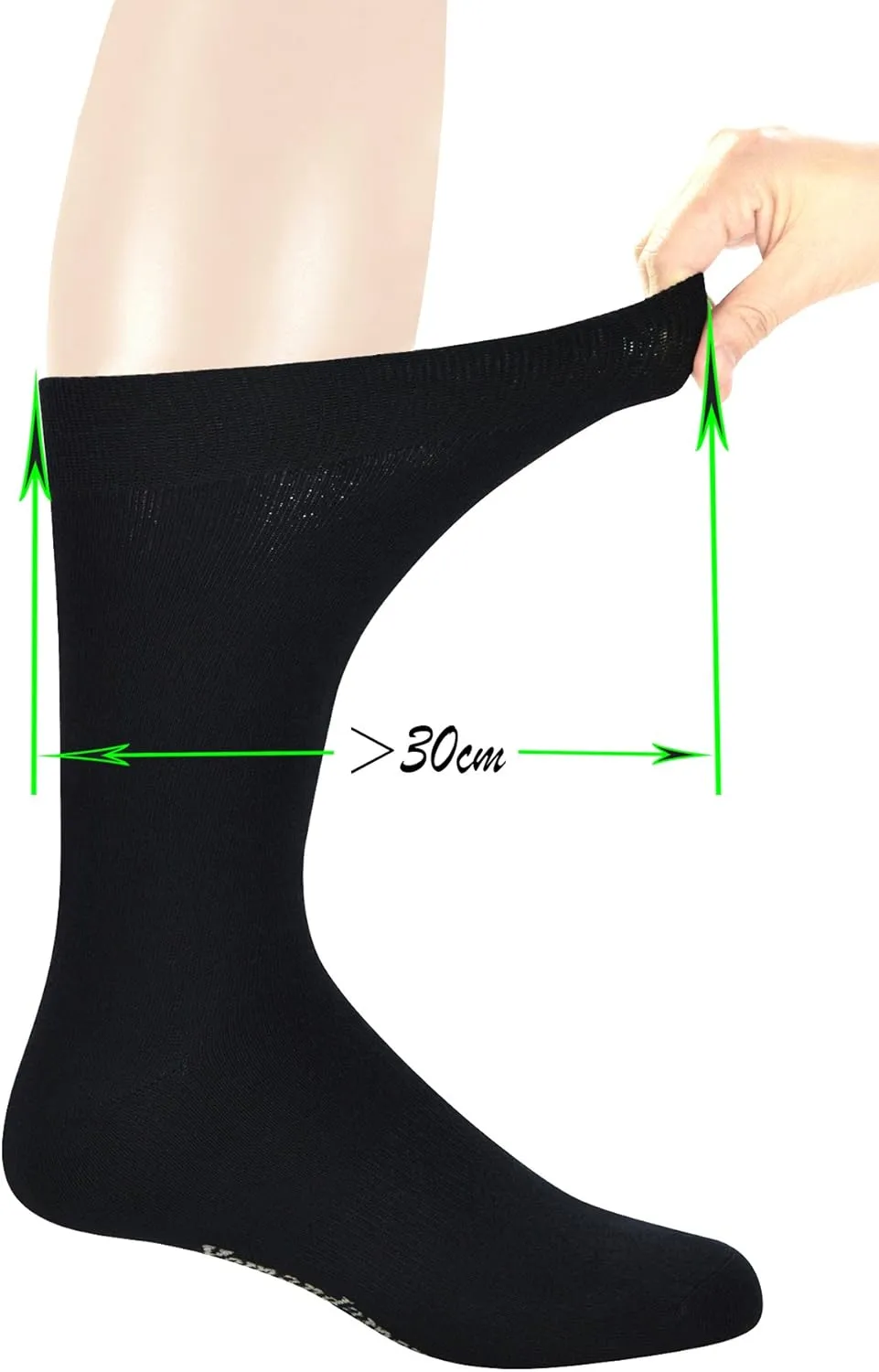 Yomandamor 5 Pairs Men's Crew Dress Socks with Arch Support and Seamless Toe