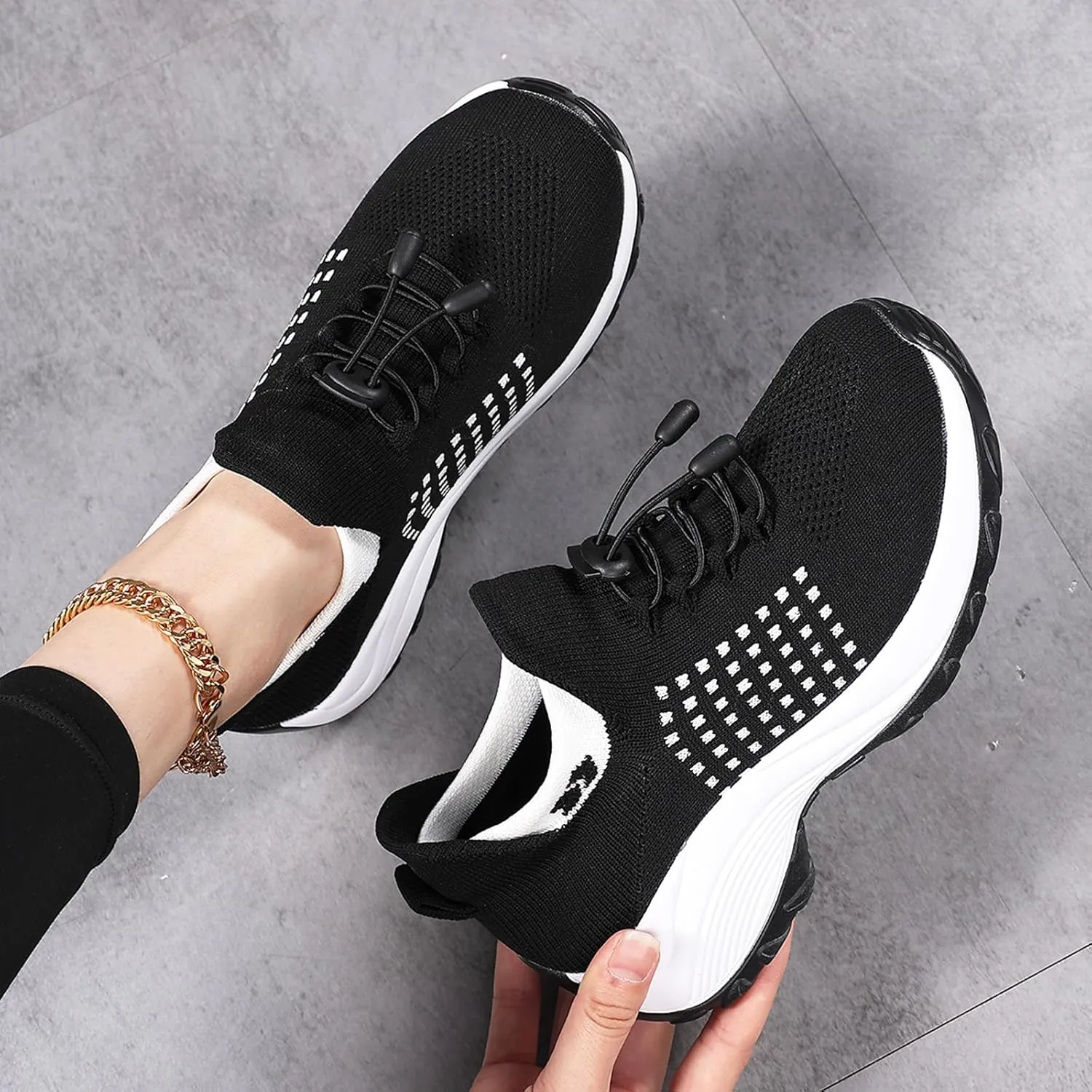 ZWRXW Comfort Wear Orthowear Shoes for Women Men,Arch Support Orthopedic Sneakers Stretch Comfortable Casual Athletic Sneakers Outdoor Lightweight Breathable Walk Shoes