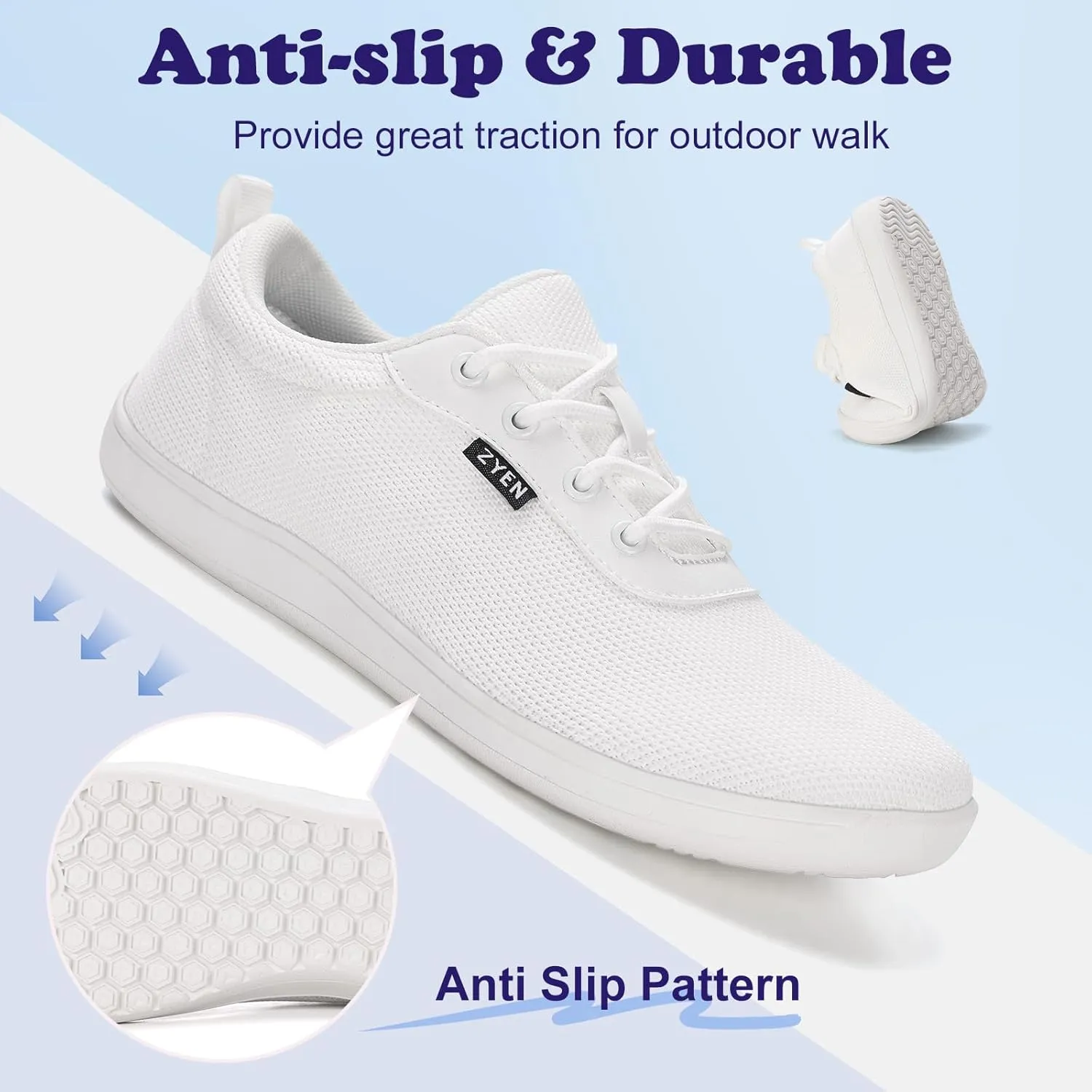 ZYEN Wide Toe Box Barefoot Shoes for Women | Wide Width Breathable Camouflage Shoes | Zero Drop Sole Fashion Non Slip Gym Sneaker Lightweight Minimalist Walking Sneaker