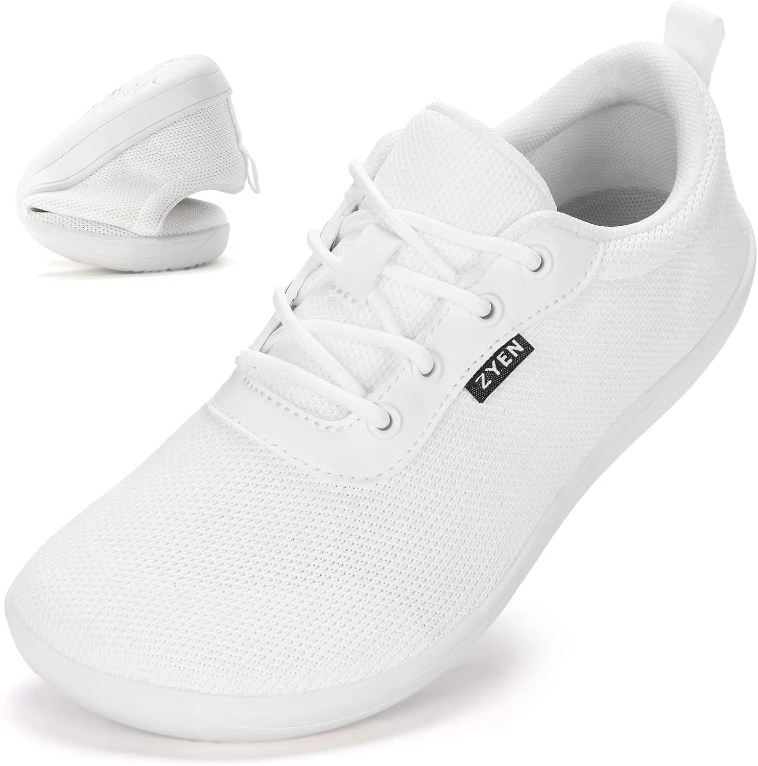 ZYEN Wide Toe Box Barefoot Shoes for Women | Wide Width Breathable Camouflage Shoes | Zero Drop Sole Fashion Non Slip Gym Sneaker Lightweight Minimalist Walking Sneaker